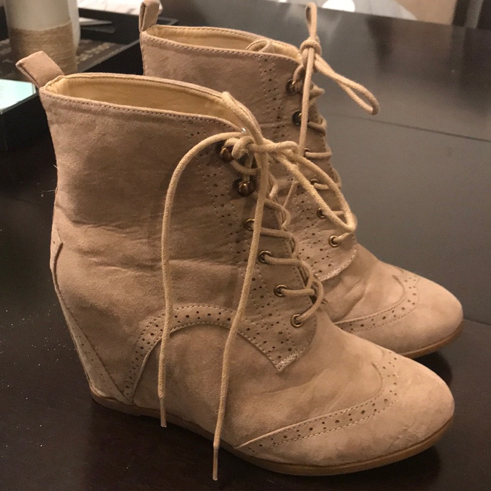 Suede booties